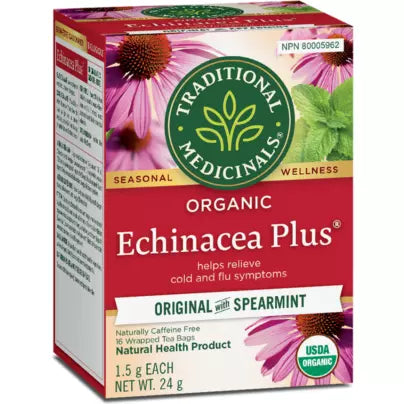 Traditional Medicinals® Echinacea Plus® Organic herbal Tea with spearmint