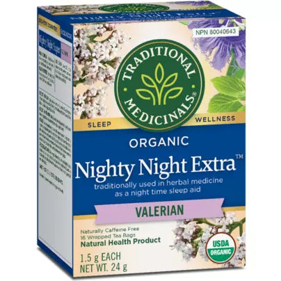 Traditional Medicinals® Nighty Night® Super Organic herbal tea with valerian