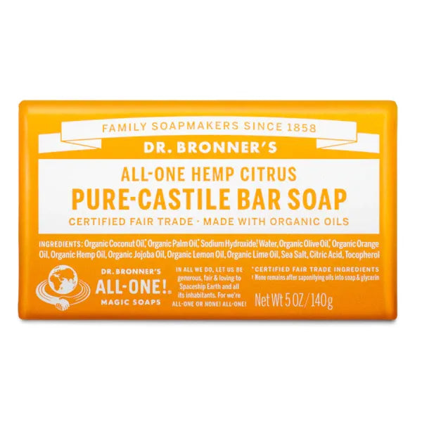 Dr. Bronner's Pure Castile Citrus Bar Soap