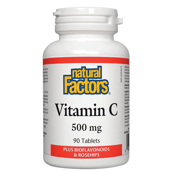 Vitamin C 500 mg Plus Bioflavonoids & Rosehips Tablets