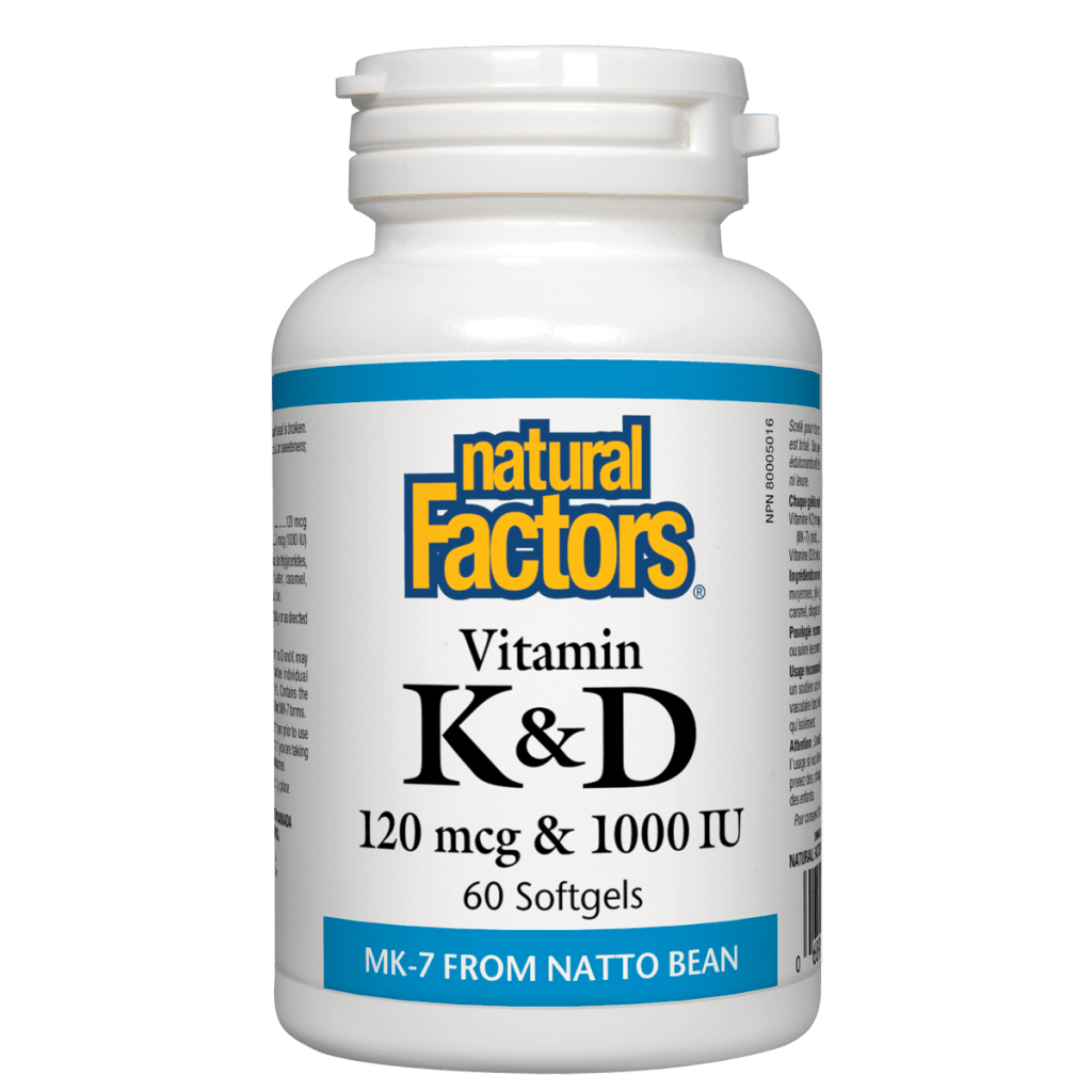 Vitamin K+D   120 mcg / 1000 IU Softgels