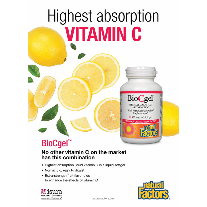 BioCgel® High Absorption Ascorbate C 500 mg Softgels