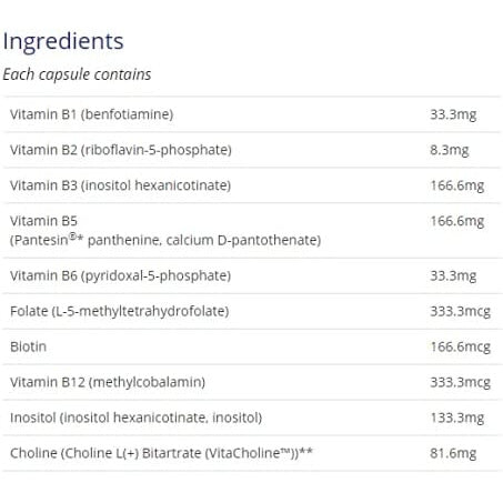Canprev BioActive B, B-Complex, Pro Essentials Vegetarian Capsules