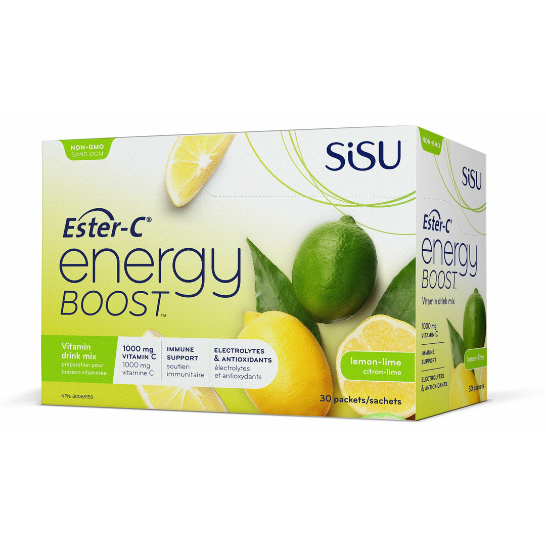 Sisu Ester-C® Energy Boost Lemon-Lime Powder