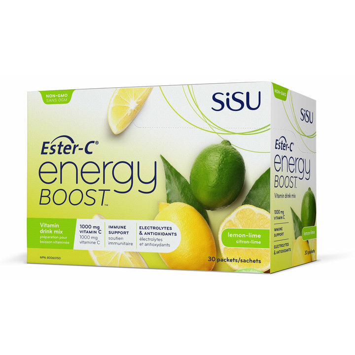 Sisu Ester-C® Energy Boost Lemon-Lime Powder