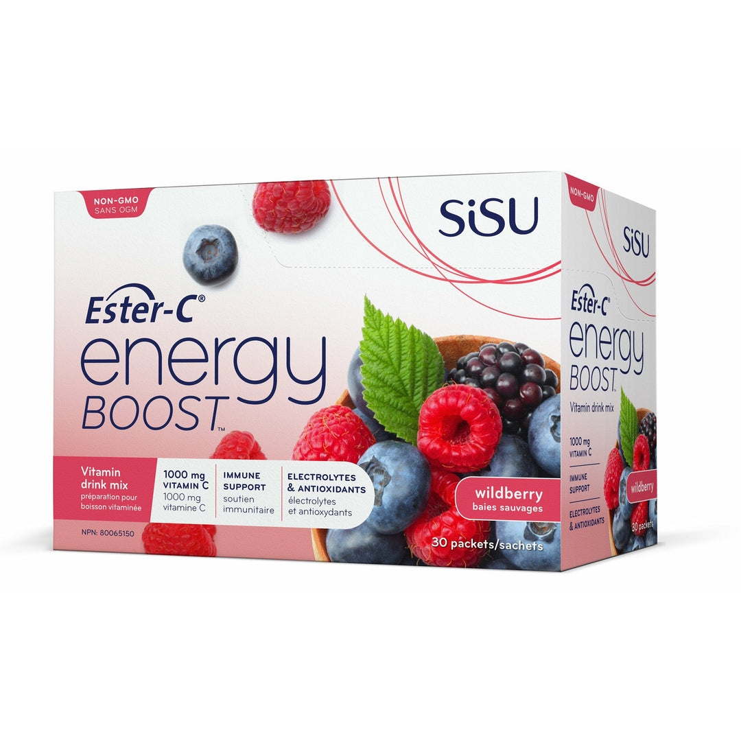 Sisu Ester-C® Energy Boost Wildberry Powder