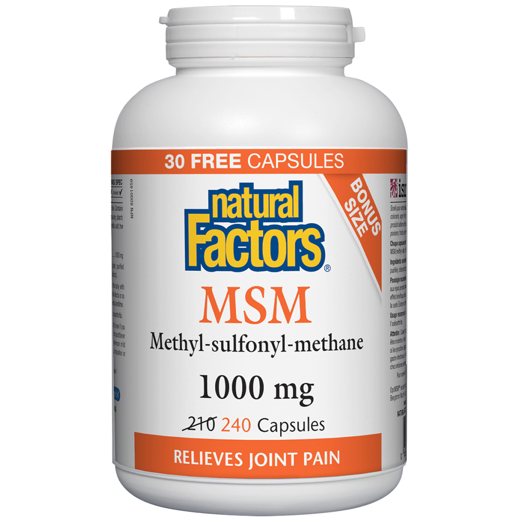MSM Methyl-sulfonyl-methane 1000 mg Capsules