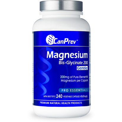 Canprev Magnesium Bisglycinate 200 Gentle Vegetarian Capsules