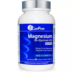 Canprev Magnesium Bisglycinate 200 Gentle Vegetarian Capsules