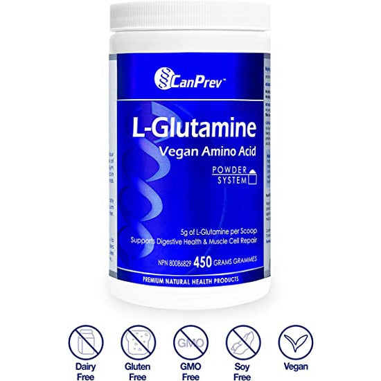 Canprev L-Glutamine, Vegan amino acid Powder