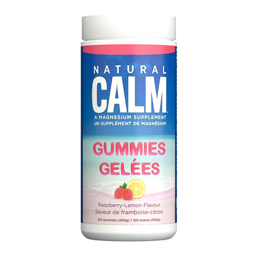 Natural Calm Magnesium Gummies Rasp/Lemon
