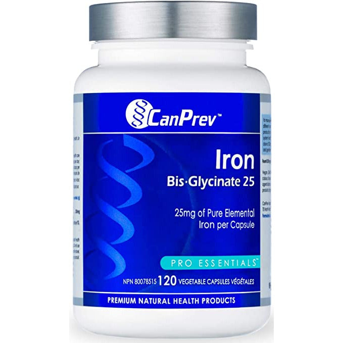 Canprev Iron Bis-Glycinate 25 Vegetarian Capsules