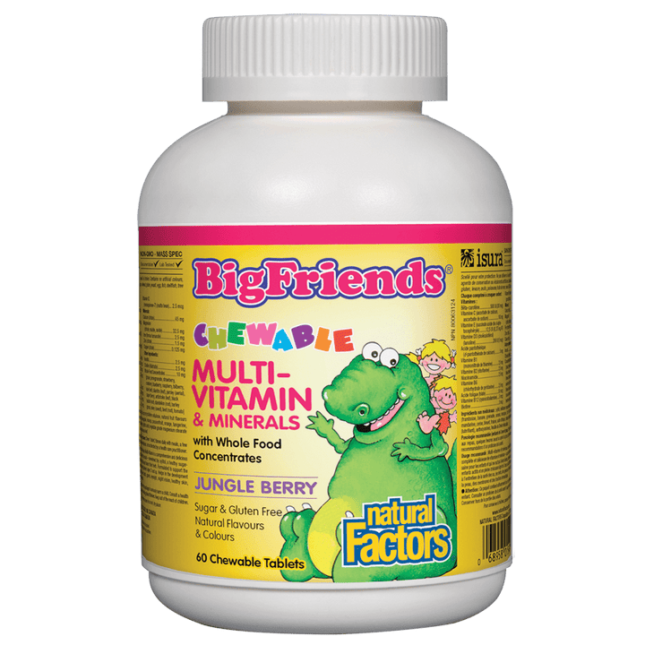 Chewable Multivitamin & Minerals, Jungle Berry Big Friends Chewable Tablets
