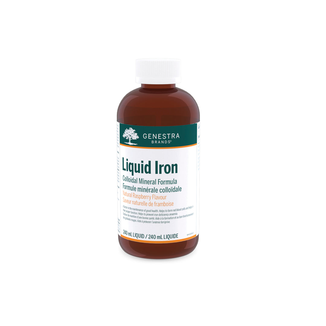 Genestra Liquid Iron, Colloidal Mineral Formula, Natural Raspberry Flavour