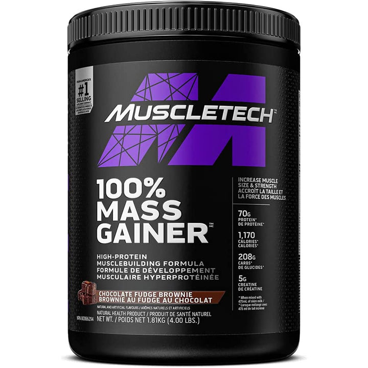 100% Mass Gainer Chocolate Fudge Brownie