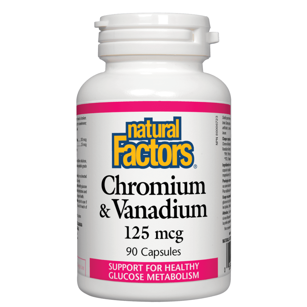 Chromium & Vanadium  125 mcg Capsules