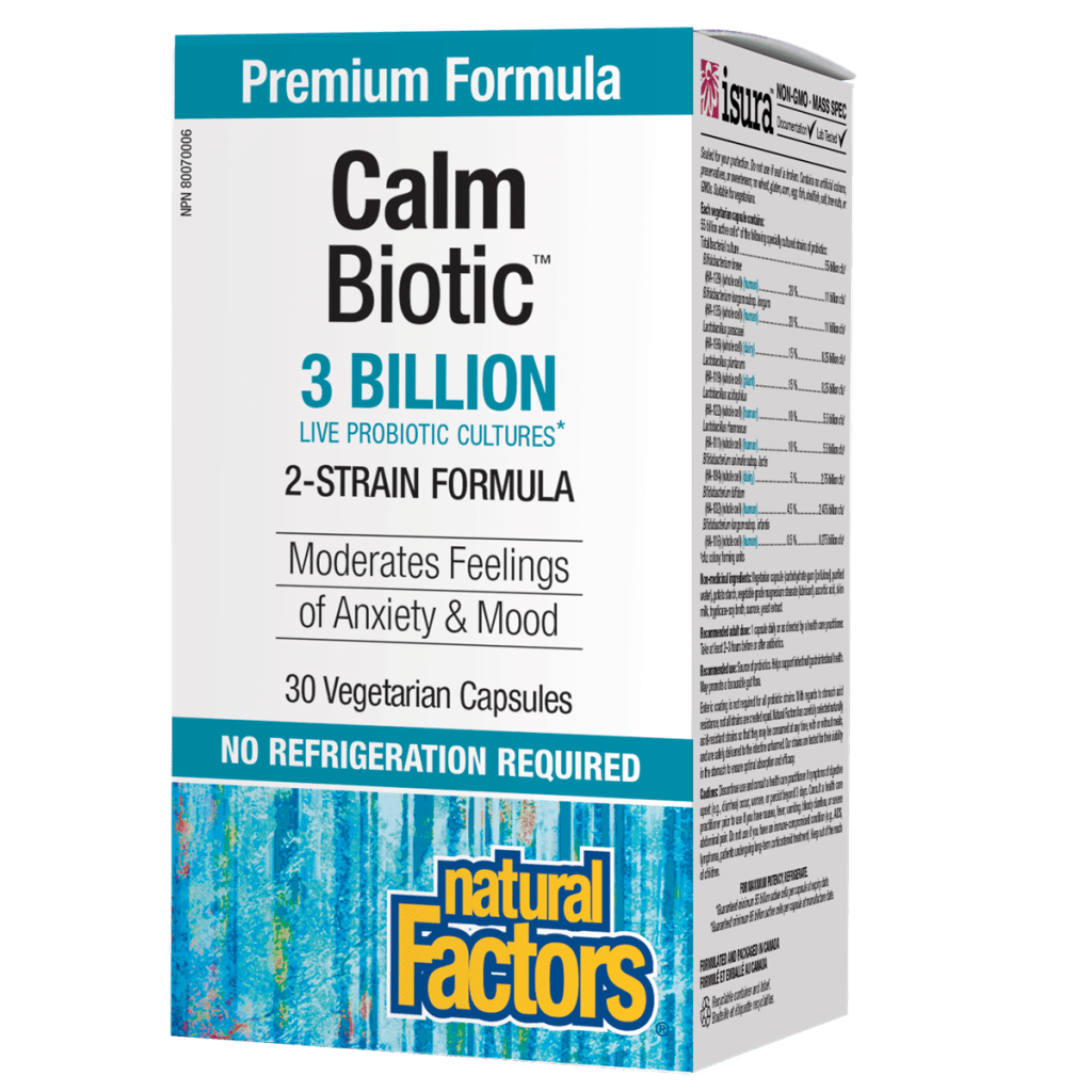 Calm Biotic  3 Billion Live Probiotic Cultures Vegetarian Capsules