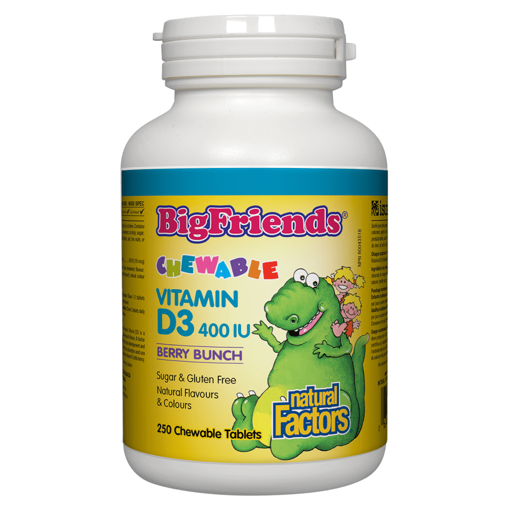 Chewable Vitamin D3 400 IU, Berry Bunch Big Friends Chewable Tablets