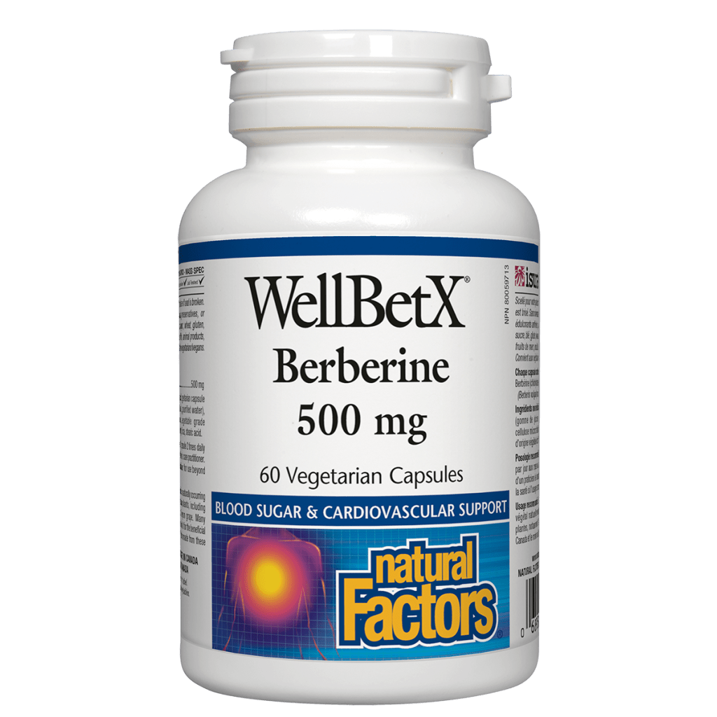 WellBetX Berberine  WellBetX 500 mg, Vegetarian Capsules