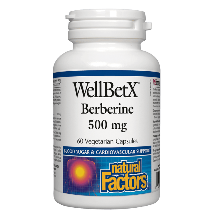 WellBetX Berberine  WellBetX 500 mg, Vegetarian Capsules