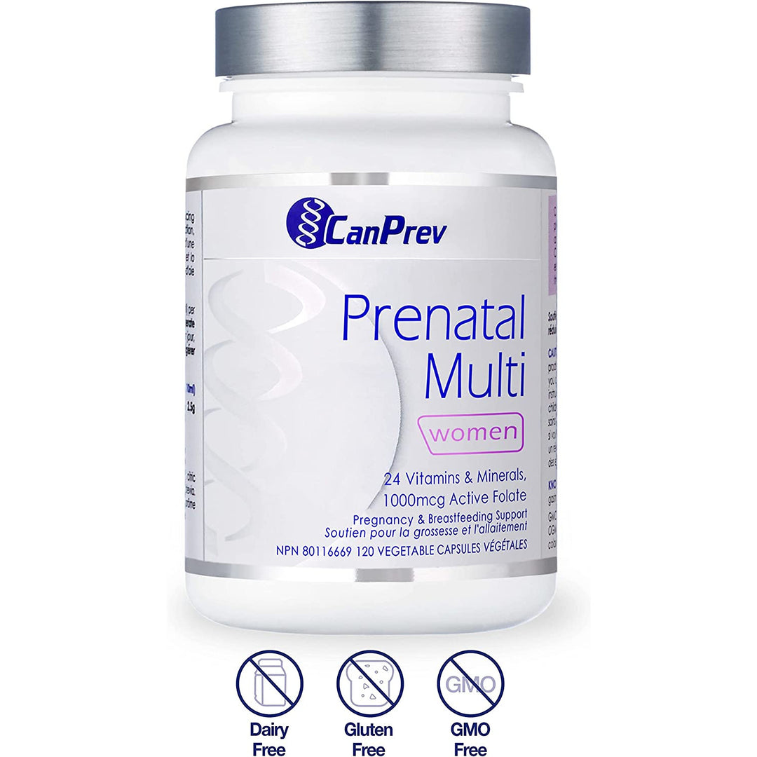 Canprev Prenatal Multi, Pregnancy & Breastfeeding Support Vegetarian Capsules