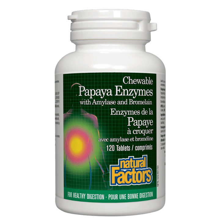 Papaya Enzymes with Amylase and Bromelain  Chewable Tablets