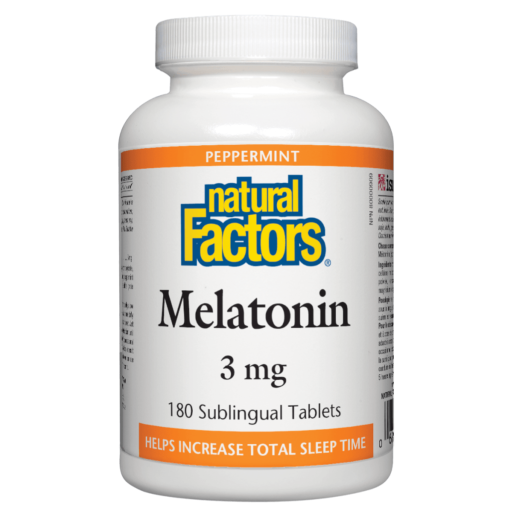 Melatonin 3 mg, Peppermint Sublingual Tablets