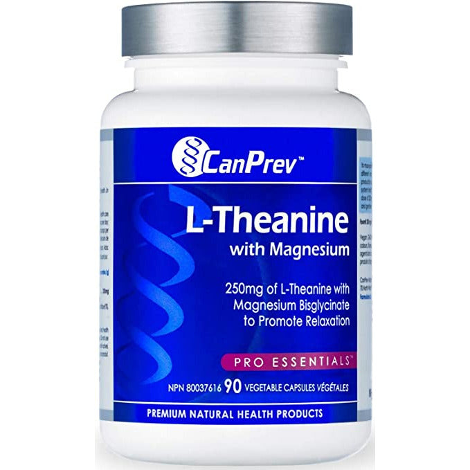 Canprev L-théanine with Magnesium Vegetarian Capsules