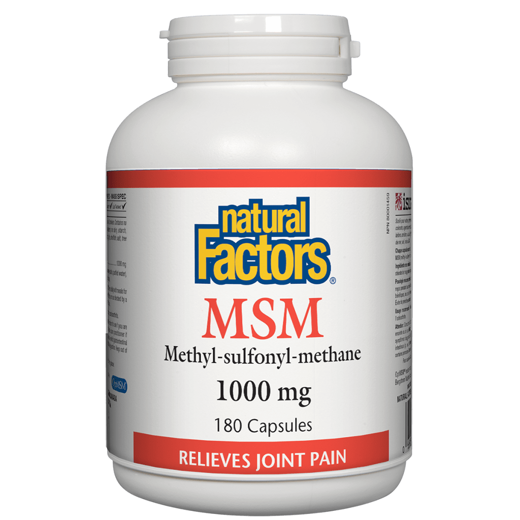MSM Methyl-sulfonyl-methane 1000 mg Capsules