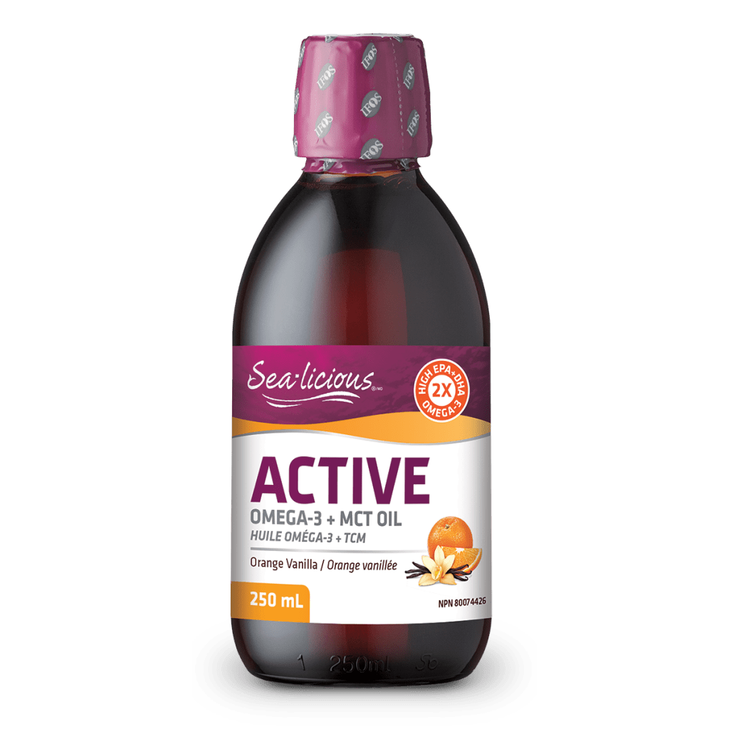 Active Omega-3 + MCT Oil, Orange Vanilla, Sea-licious Liquid
