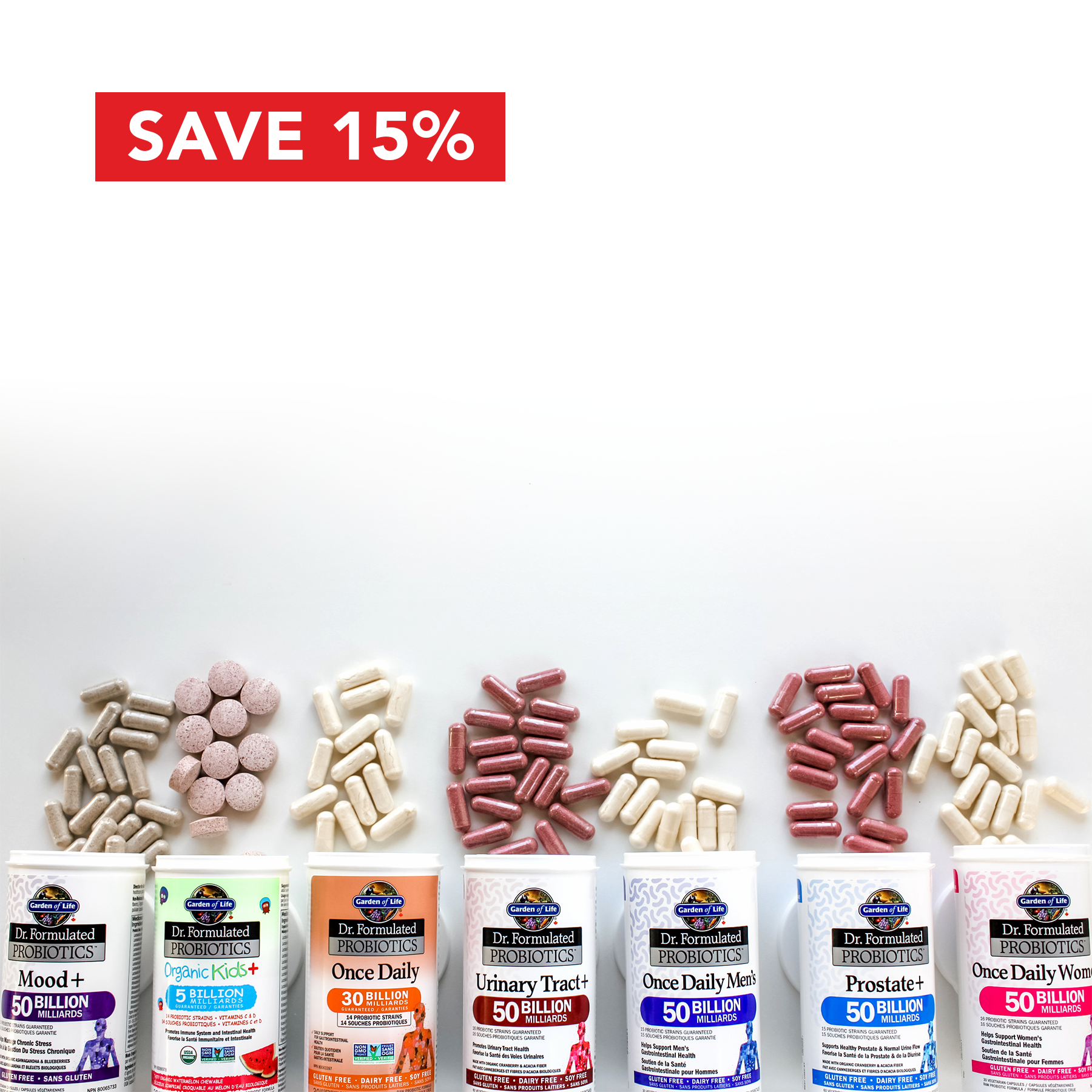 Garden of Life Dr formulated Probiotics (No refrigeration required)