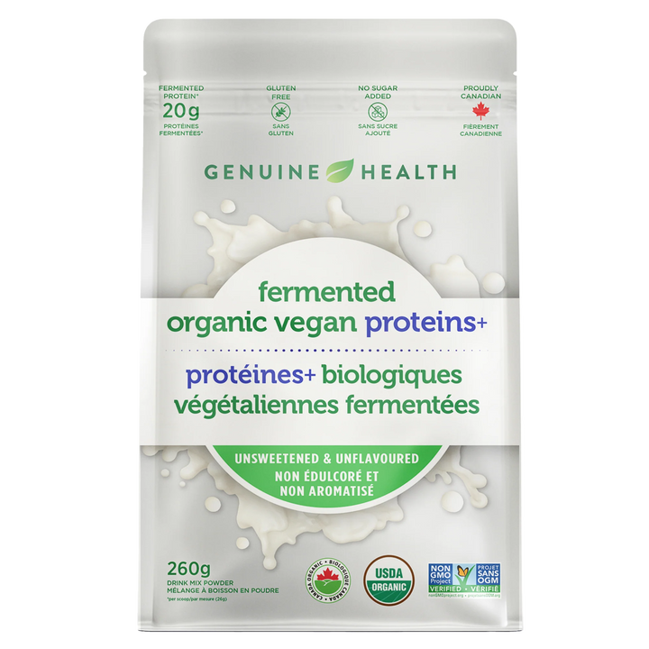 Genuine Health Fermented Organic Vegan Protein unsweetened and unflavoured