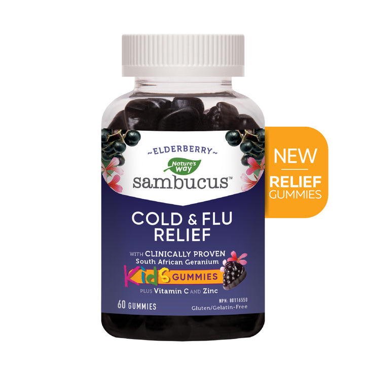 Nature's Way Elderberry Sambucus Cold & Flu Kids Gummies