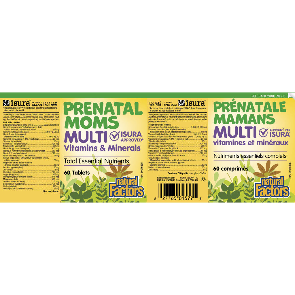 Natural Factors Prenatal Moms Multi Vitamins & Minerals