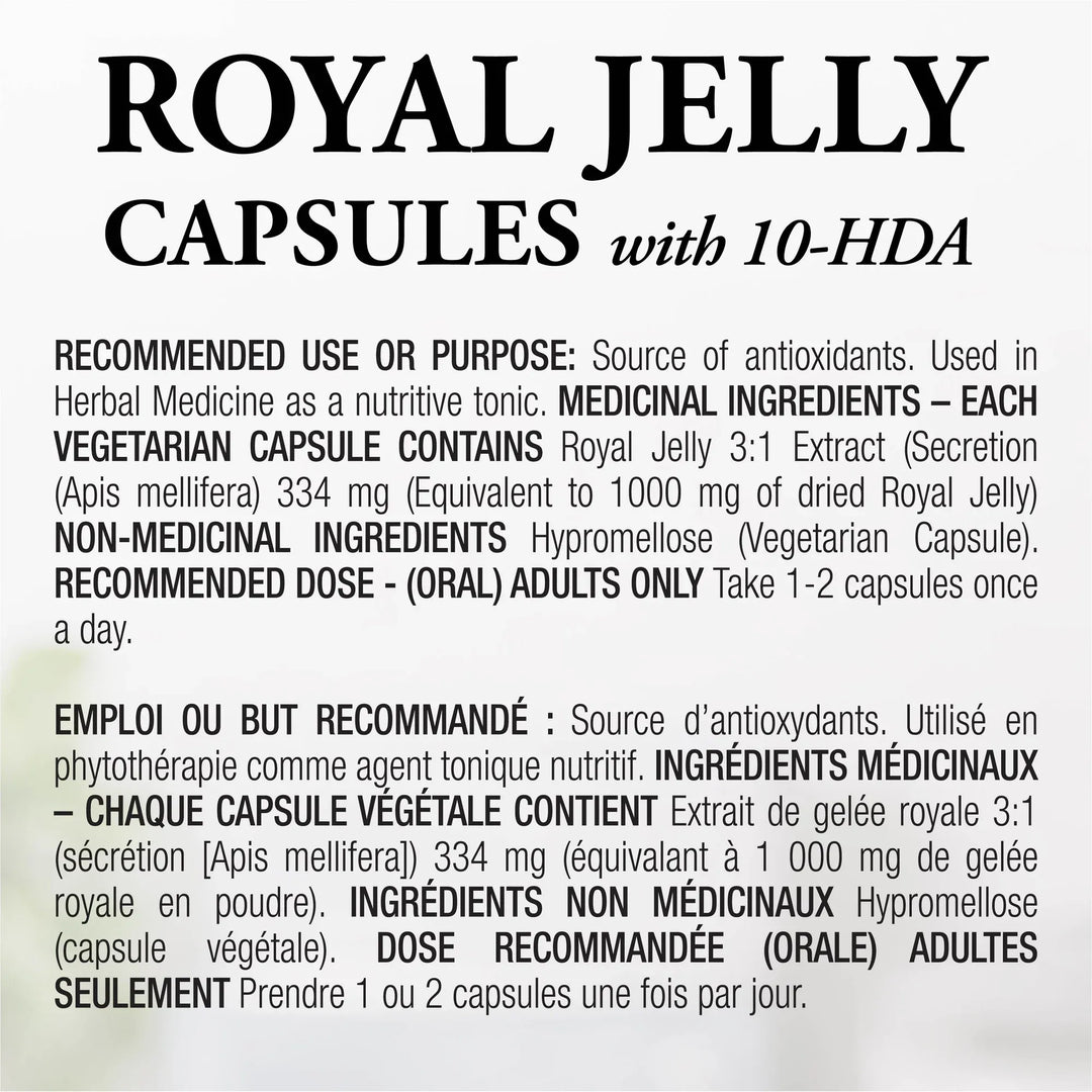 Dutchman's Gold Royal Jelly 1000 mg Vegetarian Capsules
