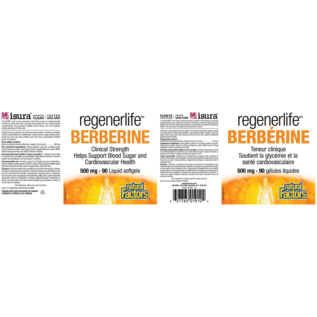 RegenerLife Berberine 500mg