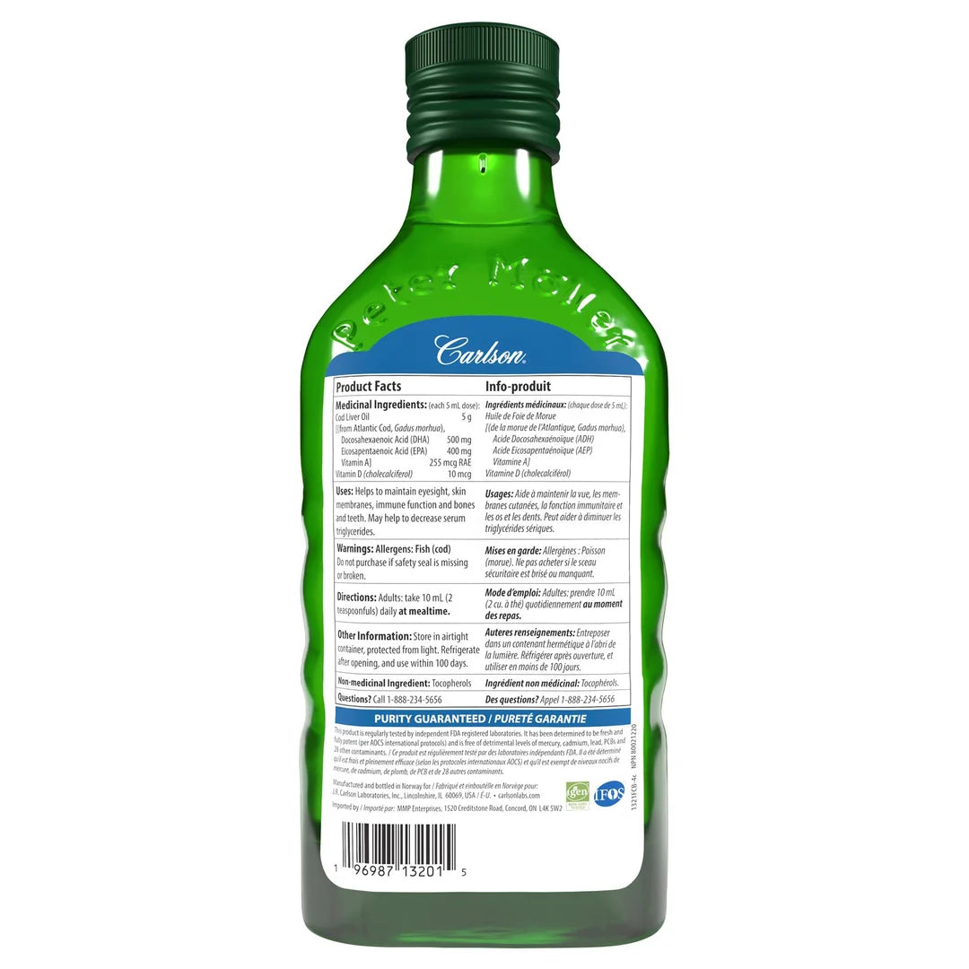 Carlson - Wild Norwegian Cod Liver Oil Liquid