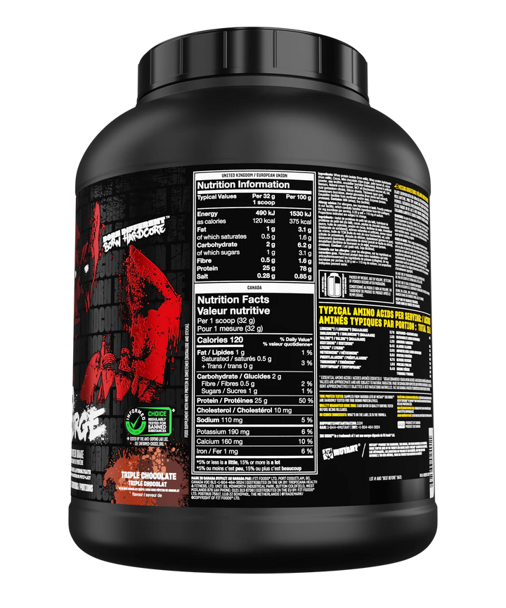 Mutant Hardcore Iso Surge Gourmet Protein Shake, Triple Chocolat