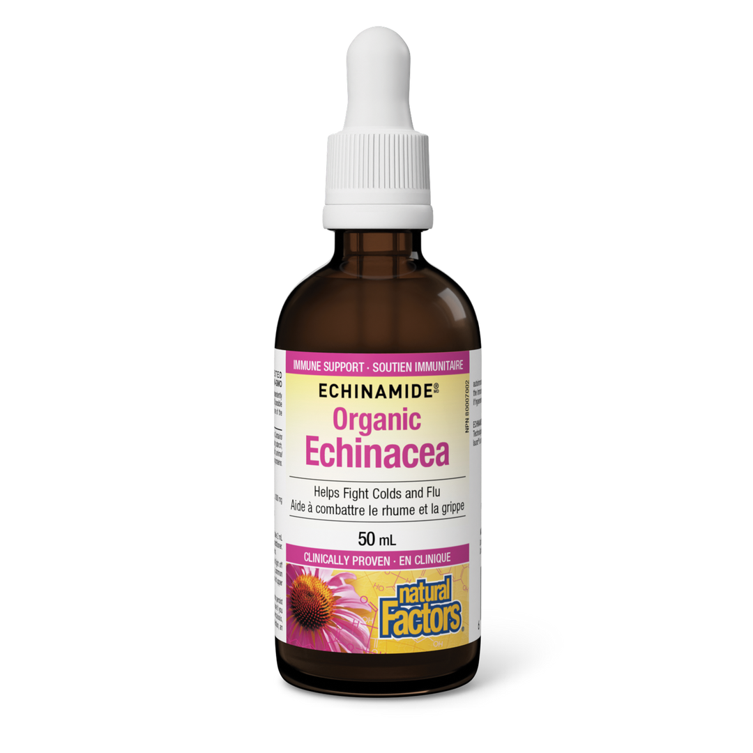 Natural Factors ECHINAMIDE Organic Echinacea Tincture