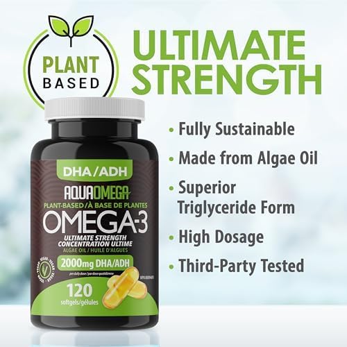 AquaOmega Omega-3 Plant Based 2000mg DHA