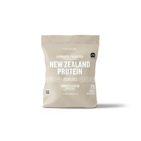 Schinoussa Probiotic Grass Fed New Zealand Whey Protein Cookies & Cream - 2.3 kg
