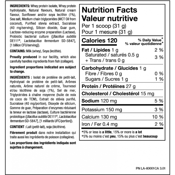 PVL Gold ISOGOLD Protein Vanilla Milkshake