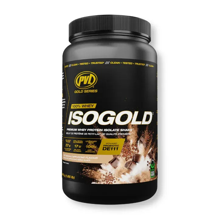 PVL ISOGOLD Whey Protein Isolate Iced Mocha Cappuccino *NEW FORMAT*