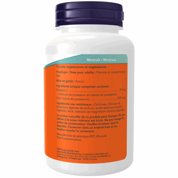 NOW Potassium plus Iodine 225mcg