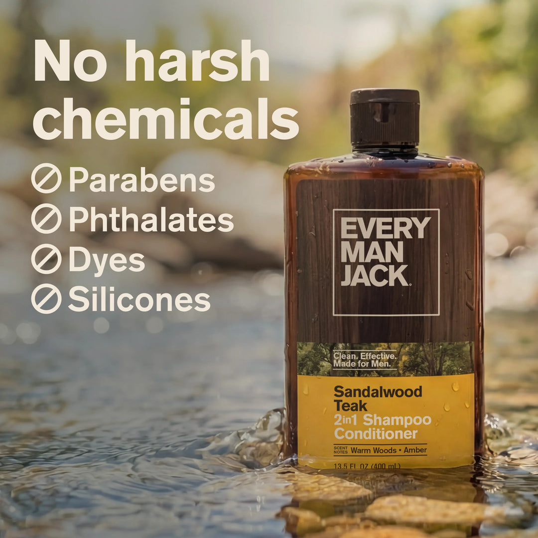 Every Man Jack - Sandalwood Teak 2-in-1 Shampoo + Conditioner