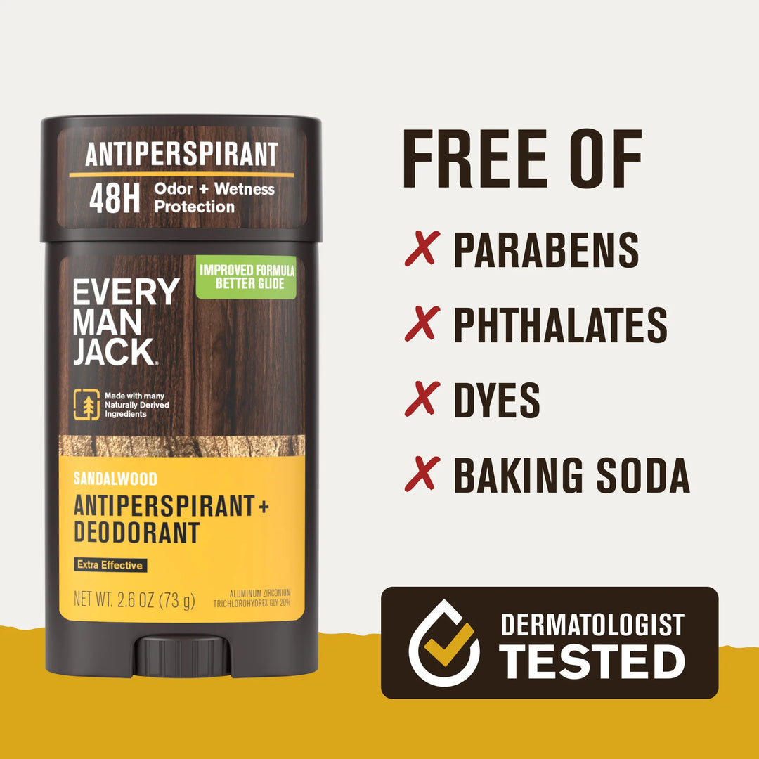 Every Man Jack Antiperspirant + Deodorant Sandalwood