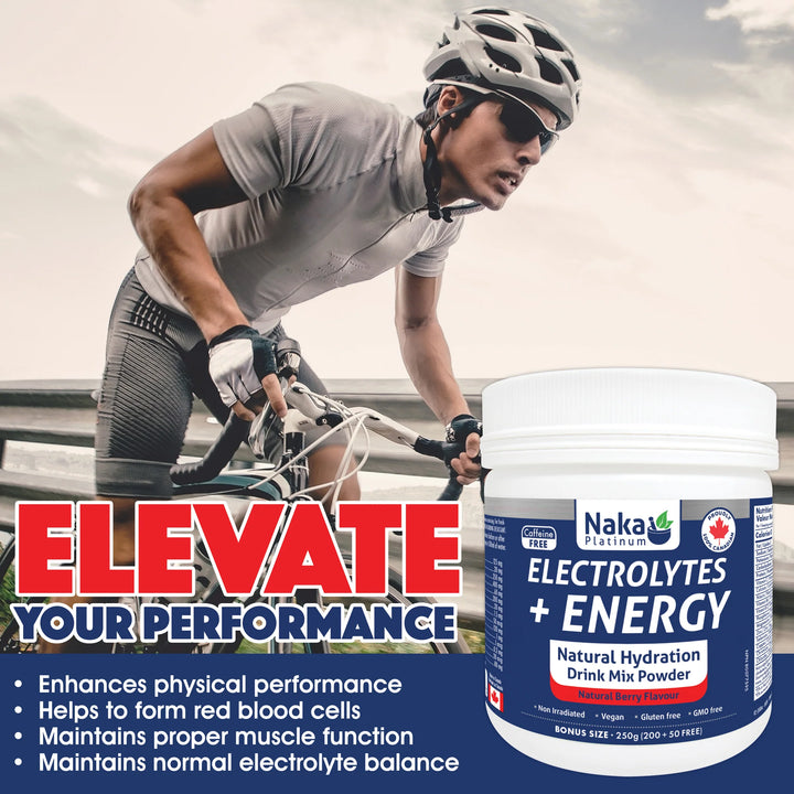 Naka Platinum Platinum Electrolytes + Energy Natural Sport Drink Mix