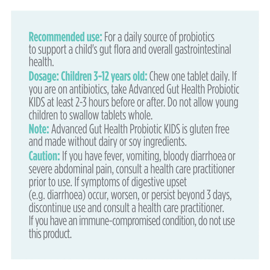 Genuine Health Advanced Gut Health Probiotic Kids Probiotic 5 Billion
