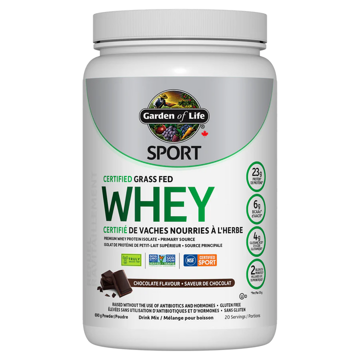 Garden of Life Sport Certified Grass Fed Whey Protein Chocolate - 690 g
