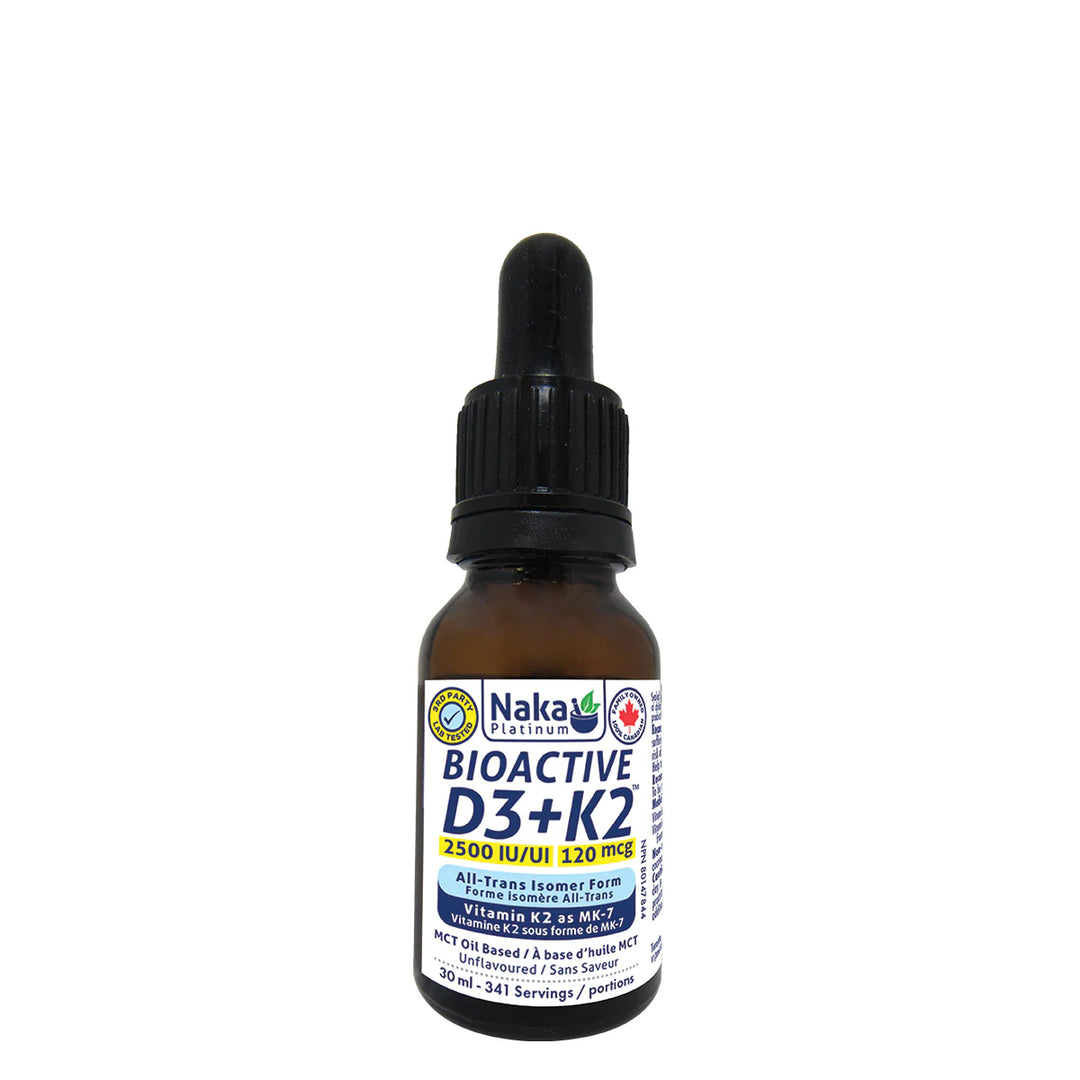 Naka Platinum D3+K2 2500 IU 120mcg Liquid